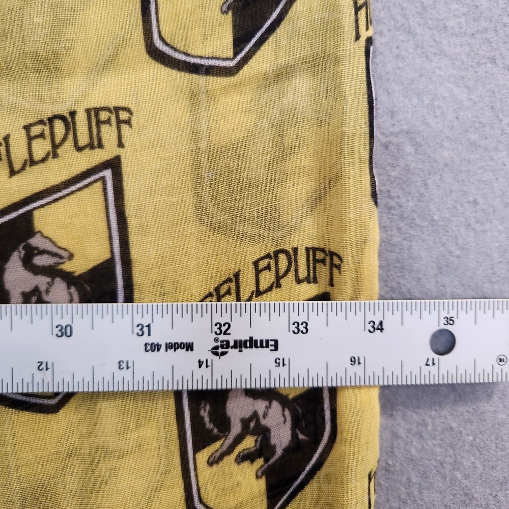Harry Potter BioWorld Infinity Scarf Hufflepuff 34x34 Yellow Semi Sheer Cover Up - Picture 6 of 7